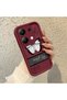 Xiaomi Redmi Note 13 Pro 4g Compatible Burgundy Silicone Ribbon Patterned Impact Resistant Phone Case - 4