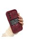 Samsung Galaxy A14 Compatible Burgundy Silicone Ribbon Patterned Shockproof Phone Case - 2