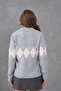 Women's Polo Neck Patterned Half Placket Knitwear Sweater 8597Sw - 6