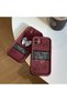 iPhone 16E Compatible Burgundy Silicone Ribbon Patterned Shockproof Phone Case - 8