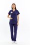 Basic - Nurse Uniform Stretch Fabric Scrubs (Unisex) (Compliant with New Regulation - Patriot Blue) (Set) - 2