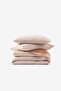 Striped Serenity Striped Linen Blend Duvet Cover Caramel - 2