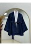 Rosita Wide Cuff Denim Jacket-As1772 Navy Blue - 2
