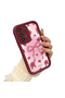 Beautiful Rose Pattern Burgundy Silicone Shockproof Case Compatible with Samsung Galaxy A33 - 2