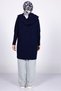 80153 - Stylish Comfortable Gold Buttoned Felt Women's Knitwear Long Cardigan - 5