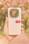 Leather-Look Case Compatible with Xiaomi Redmi Note 14 Pro and Pro Plus with Pink Polka Dot Bow - 2