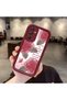 Samsung Galaxy A34 5g Compatible Beautiful Rose Pattern Burgundy Silicone Impact Protection Case