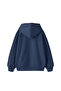 Good Mood Printed Oversized Unisex Indigo Hoodie - 2