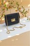 4623 Single Eyelet Lock Detailed Chain Strap Mini Size Mold Women's Shoulder Bag with Shoulder Strap - 2