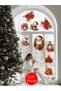 Transparent Double-Sided, New Year Christmas Santa Decoration Sticker Glass, Wall, Wood 30*100cm - 5