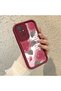 Xiaomi Redmi 10 2022 Compatible Beautiful Rose Pattern Burgundy Silicone Impact Protection Case - 3