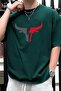 Men's Bull Silhouette Printed Oversize T-shirt