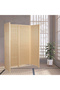 FFD Bamboo 4-Panel Room Divider Privacy Screen 180x180 cm - Foldable Freestanding
