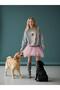 Girl's Cotton Dog Printed Oversized Design Sweatshirt - 4