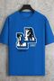 Men's La California 1987 Printed Oversize T-shirt