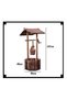 FFD Wooden Wishing Well Planter Pot with Hanging Bucket - Indoor & Outdoor - 3