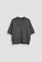 Crop V-Neck Knitwear Sweater
