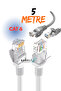 كابل إيثرنت Cat6 بطول 5 أمتار - كابل شبكة إنترنت Rj45 عالي السرعة بسرعة 1000 ميجابت في الثانية