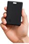 Ultra Thin Wallet Tracker Card for Apple Find My, 3mm Bluetooth Smart Locator Rechargeable Tracking Card for Wallet Passport Backpack, Black