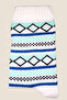 Women's Socks (2 Pairs) Striped Winter Socks - Thick Socks with Motif Pattern - 7