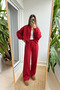 Women's 3-Thread Relaxed Fit Basic Bomber Jacket Set
