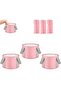 3PCS 14L Collapsible Foot Basin Tub Portable Foldable Foot Bath (Pink)