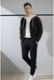 New Season Premium 3 Yarn Sha Fleece-Lined Cotton Cardigan and Sweatpants 2-Piece Set - 2