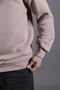 Unisex Relaxed Fit Cotton Fleece Inside Half Zipper Embroidered Mock Neck Sweatshirt - 4