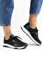 Women's Black Mesh Detailed Sneaker: Breathable Casual Sports Shoe Model - 8