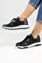 Women's Black Mesh Detailed Sneaker: Breathable Casual Sports Shoe Model - 3