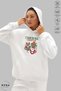 Unisex Hoodie Long Sleeve Merry Christmas Printed Hooded Fleece-Lined Oversized Cotton Sweatshirt - 4