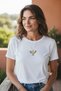 Elegant Necklace with Gold Color Stone and Bird Figure