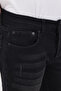 Men's Black Slim Fit Slim Fit Cotton Stretch Stretch Fabric Denim Jean Trousers - 6