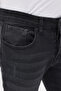Men's Anthracite Slim Fit Narrow-Cut Cotton Stretchy Stretch Fabric Denim Jeans Pants - 4
