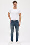 Men's Brown Slim Fit Slim Fit Cotton Stretch Stretch Fabric Denim Jean Denim Pants - 5