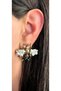 Dıva Charm Bee Motif Pearl Earrings - 2