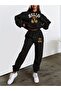 Bear Printed Unisex K Hooded Tracksuit Bottom-Upper Set