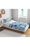 Snowman Themed New Year's 3D Digital Printed Single Duvet Cover Set Sleeping Set - 3