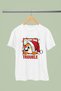 Christmas Printed Cotton Short Sleeve Regular Fit Women and Men Couple T-Shirt