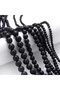 8mm approx 45 beads Natural Black Matte Stone Beads Round Frosted Spacer Beads for Jewelry Making DI - 2