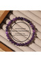 10mm Natural Stone Real Amethyst Beads Bracelets 6/8/10mm Smooth Round Beaded Bracelet Men Women Str - 3