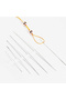 Mixed (1 for each) 5PCS/lot Big Eye Curved Open Stainless Steel Beading Needles for beads pearls Thr - 4