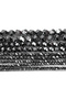 4mm(around 100pcs) Black Faceted Hematite Beads Loose Spacer Stone Beads for Jewelry Making Findings - 4
