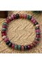 18cm Handmade Multicolor Tourmaline Bracelet For Women Men Natural Beads Stone Chain Elastic Bangle - 2