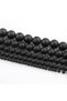10mm approx 37pcs Black Frosted Matte Beads Round Loose Beads Natural Stone Beads for Jewelry Making - 6