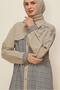 Plaid Tunic with Waist Tie 46176 - 3