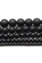 10mm approx 37pcs Black Frosted Matte Beads Round Loose Beads Natural Stone Beads for Jewelry Making - 5