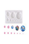 1 pc Silicone Cabochon Molds Epoxy Resin Casting Molds For UV Resin DIY Jewelry Craft Making Oval... - 2
