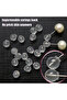 20pcs 20pcs Soft Silicone Earring Backs Anti-Slip Leak-Proof Clear Ball Design for DIY Jewelry Mak - 5