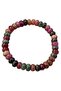 18cm Handmade Multicolor Tourmaline Bracelet For Women Men Natural Beads Stone Chain Elastic Bangle - 7